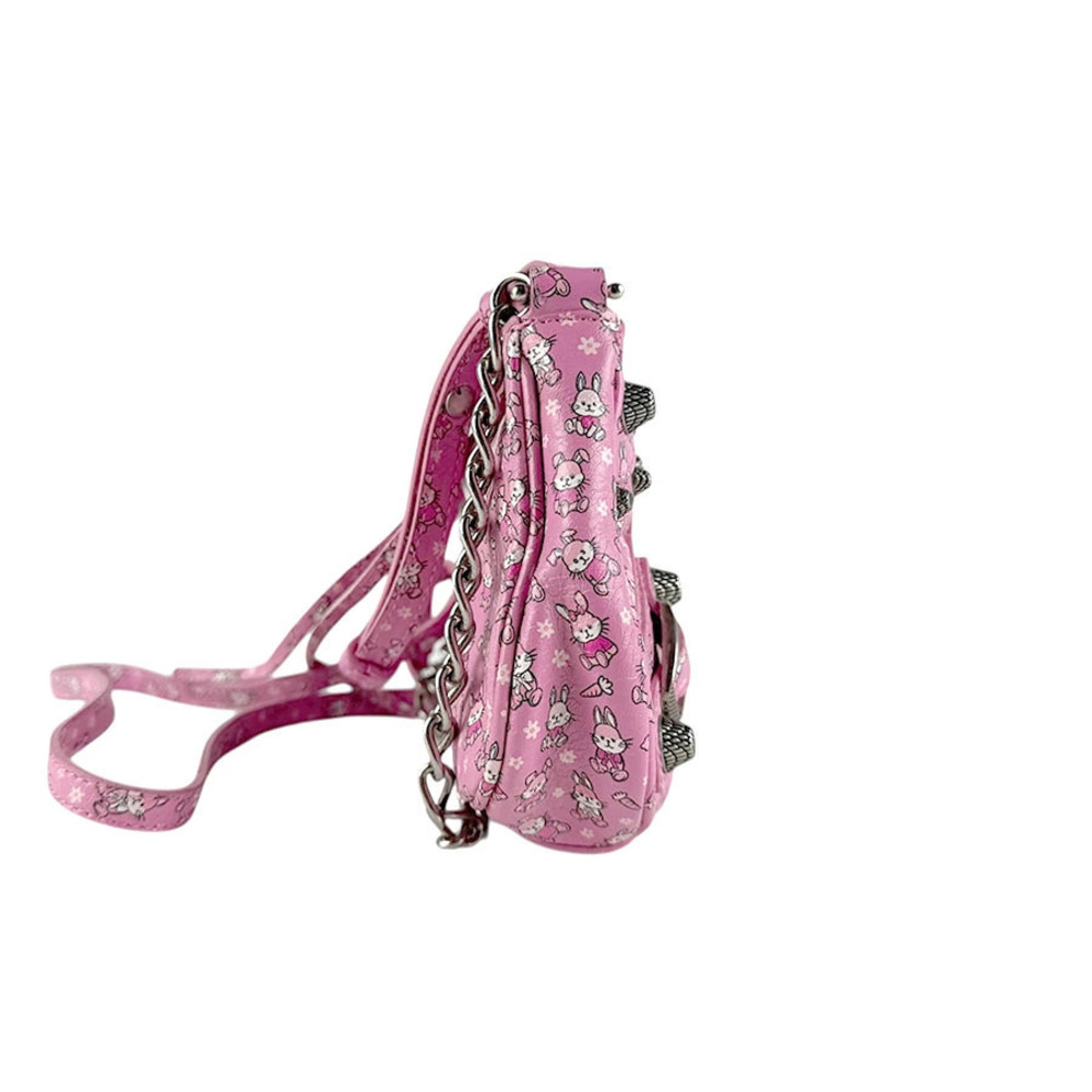 Balenciaga Bag Cagole Le Handbag Pink Bunny Leather Shoulder Pink